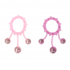 Силиконове эрекционное кольцо с 3 бусинами photo 5