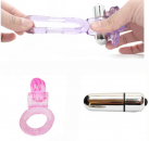 Перстень для пеніса. Силікон. З вібрацією та стимуляцією клітора. photo 1