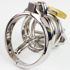 Пояс верности для мужчин. Нержавеющая сталь. С замком. С катетером для стимуляции уретры. photo 6