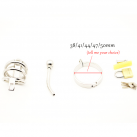 Пояс верности для мужчин. Нержавеющая сталь. С замком. С катетером для стимуляции уретры. photo 3