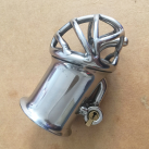 Пояс верности для мужчин. Нержавеющая сталь. С замком. С катетером для стимуляции уретры. photo 2