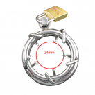 Стальне кольца на пенис с замком photo 3