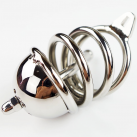 Насадка на пенис из нержавеющей стали с замком, 10 шт. photo 3