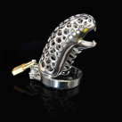 Металлическая насадка на пенис с замком photo 3