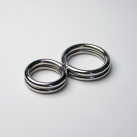 Двойное металлическое кольцо на пенис ZCZ WQ739 photo 1