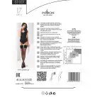 Классические чулки под пояс с широкой резинкой ST001 3/4 burgundy - Passion photo 4