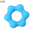 Силиконовая ребристая насадка на пенис для задержки эякуляции photo 3