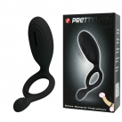 Эрекционное виброкольцо со стимулятором для клитора Prettylove photo 2