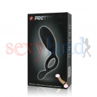 Эрекционное виброкольцо со стимулятором для клитора Prettylove photo 1