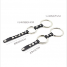 Кольца для пениса. Нержавеющая сталь, кожа. photo 1