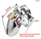 Пояс целомудрия стальной  с замком photo 3