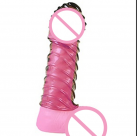 Рельефная силиконовая насадка на пенис photo 5