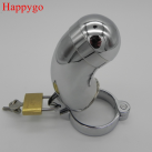 Металлическая насадка на пенис с кольцом Happygo, размер L, внутренний диаметр 50 мм photo 3