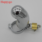 Металлическая насадка на пенис с кольцом Happygo, размер L, внутренний диаметр 50 мм photo 4