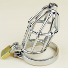 Пояс верности для мужчин. Нержавеющая сталь. С замком. С катетером для стимуляции уретры. photo 3