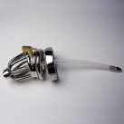 Металлическое кольцо на пенис с замком и катетером для уретры photo 1