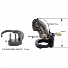 Пояс верности для мужчин. Пластик. Черный. С замком. photo 1