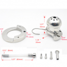 Металлическое кольцо на пенис с замком Cock Cage A292 photo 4