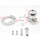 Металлическое кольцо на пенис с замком Cock Cage A292 photo 3