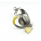 Металлическое кольцо на пенис с замком и катетером для уретры CD002 photo 5