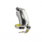 Металлическое кольцо на пенис с замком и катетером для уретры CD002 photo 3