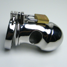 Металлическое кольцо на пенис с замком Cock Cage photo 1