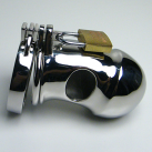 Металлическое кольцо на пенис с замком Cock Cage photo 2