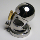 Металлическое кольцо на пенис с замком Cock Cage photo 4