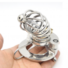 Металлическое кольцо на пенис с замком и катетером для уретры CD113-2 photo 5