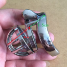 Металлическое кольцо на пенис с замком photo 2