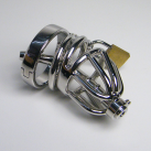 Металлическое кольцо на пенис с замком и катетером для уретры photo 6