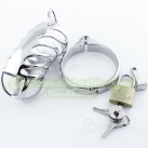 Металлическое кольцо на пенис с замком, 85 мм photo 1