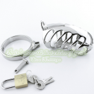 Металлическое кольцо на пенис с замком, 85 мм photo 4