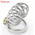 Металлическое кольцо на пенис с замком Happygo A274 photo 2