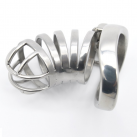 Металлическое кольцо на пенис с замком Happygo A274 photo 5