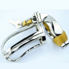 Металлическое кольцо на пенис с замком CS400 photo 3