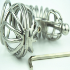 Металлическое кольцо на пенис, пояс верности для мужчин photo 4