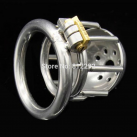 Металлическое кольцо на пенис с замком Cock Cage photo 1