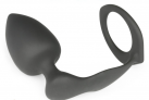 Силиконовое Эрекционное Кольцо С Анальной Пробкой  photo 3