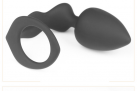 Силиконовое Эрекционное Кольцо С Анальной Пробкой  photo 6
