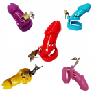 Пластиковое кольцо на пенис с замком CB6000S Sexo, 80*35 мм photo 1