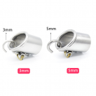 Металлическое кольцо на пенис с замком Cock Cage A213 photo 3