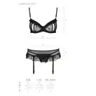 Сексуальный комплект с поясом для чулок LOVELIA SET black XXL/XXXL - Passion photo 7