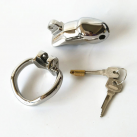 Металлическое кольцо на пенис с замком photo 6