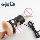 Кожанное кольцо на пенис с электростимуляцией photo 2