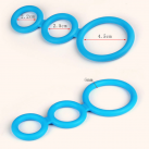 Кольца на пенис тройные рзаного диаметра - 3 шт./компл. photo 2