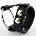 Кольцо на пенис из нержавеющей стали с кожаным ремешком, 10 шт. photo 6