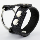 Кольцо на пенис из нержавеющей стали с кожаным ремешком, 10 шт. photo 1