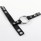 Кольцо на пенис из нержавеющей стали с кожаным ремешком, 10 шт. photo 3