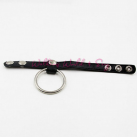 Кольцо на пенис из нержавеющей стали с кожаным ремешком photo 1